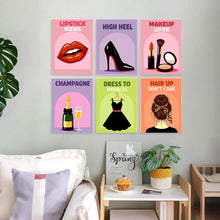 Carica l'immagine nel visualizzatore di Gallery, Mini Set Dipingere con i Numeri 15x20cm (6 pezzi) - La Squadra del Glamour