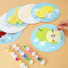 Carica l'immagine nel visualizzatore di Gallery, Mini Set Dipingere con i Numeri - Dischi di Ø20cm (6 pezzi) - Frutti Ghiacciati
