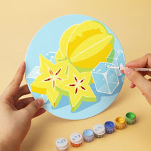 Carica l'immagine nel visualizzatore di Gallery, Mini Set Dipingere con i Numeri - Dischi di Ø20cm (6 pezzi) - Frutti Ghiacciati