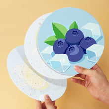 Carica l'immagine nel visualizzatore di Gallery, Mini Set Dipingere con i Numeri - Dischi di Ø20cm (6 pezzi) - Frutti Ghiacciati