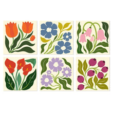 Carica l'immagine nel visualizzatore di Gallery, Mini Set Dipingere con i Numeri 20x20cm (6 pezzi) - Stampe Floreali Figured'Art