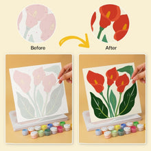 Carica l'immagine nel visualizzatore di Gallery, Mini Set Dipingere con i Numeri 20x20cm (6 pezzi) - Stampe Floreali