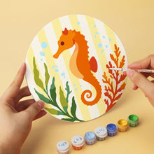 Carica l'immagine nel visualizzatore di Gallery, Mini Set Dipingere con i Numeri - Dischi di Ø20cm (6 pezzi) - Vita dell'oceano