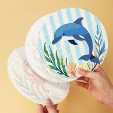 Carica l'immagine nel visualizzatore di Gallery, Mini Set Dipingere con i Numeri - Dischi di Ø20cm (6 pezzi) - Vita dell'oceano