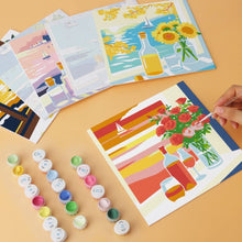Carica l'immagine nel visualizzatore di Gallery, Mini Set Dipingere con i Numeri 20x20cm (6 pezzi) - Vedute dalla Finestra