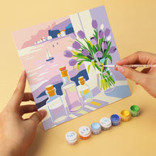 Carica l'immagine nel visualizzatore di Gallery, Mini Set Dipingere con i Numeri 20x20cm (6 pezzi) - Vedute dalla Finestra