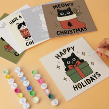 Carica l'immagine nel visualizzatore di Gallery, Mini Set Dipingere con i Numeri 20x20cm (6 pezzi) - Meowy Christmas