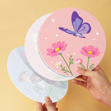 Carica l'immagine nel visualizzatore di Gallery, Mini Set Dipingere con i Numeri - Dischi di Ø20cm (6 pezzi) - Fiori e Farfalle
