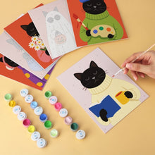 Carica l'immagine nel visualizzatore di Gallery, Mini Set Dipingere con i Numeri 15x20cm (6 pezzi) - Un Gatto, Mille Umori