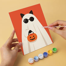 Carica l'immagine nel visualizzatore di Gallery, Mini Set Dipingere con i Numeri 15x20cm (6 pezzi) - Un Gatto, Mille Umori