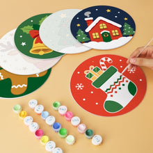 Carica l'immagine nel visualizzatore di Gallery, Mini Set Dipingere con i Numeri - Dischi di Ø20cm (6 pezzi) - Sussurri di Natale