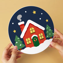 Carica l'immagine nel visualizzatore di Gallery, Mini Set Dipingere con i Numeri - Dischi di Ø20cm (6 pezzi) - Sussurri di Natale