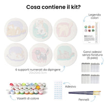 Carica l'immagine nel visualizzatore di Gallery, Mini Set Dipingere con i Numeri 20x20cm (6 pezzi) - Fresh Fruits