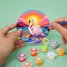 Carica l'immagine nel visualizzatore di Gallery, Set di 6 Sottobicchieri da Dipingere con i numeri (10cm diametro) - Vita Marina Colorata