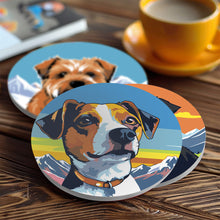 Carica l&#39;immagine nel visualizzatore di Gallery, Set di 6 Sottobicchieri da Dipingere con i numeri (15cm diametro) - Cani