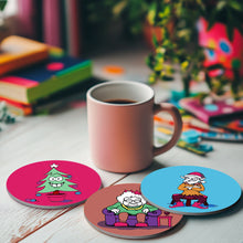 Carica l&#39;immagine nel visualizzatore di Gallery, Dipingere con i numeri Sottobicchieri 15cm (4 pezzi) - Regalo di Natale Creativo 2