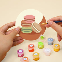 Carica l'immagine nel visualizzatore di Gallery, Set di 6 Sottobicchieri da Dipingere con i numeri (10cm diametro) - Caffé Parigino