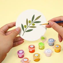 Carica l'immagine nel visualizzatore di Gallery, Set di 6 Sottobicchieri da Dipingere con i numeri (10cm diametro) - Sapori del Mediterraneo