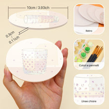 Carica l'immagine nel visualizzatore di Gallery, Set di 6 Sottobicchieri da Dipingere con i numeri (10cm diametro) - Degustazione di vino