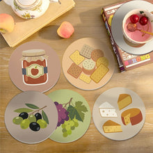 Carica l'immagine nel visualizzatore di Gallery, Set di 6 Sottobicchieri da Dipingere con i numeri (10cm diametro) - Aperitivo Mediterraneo