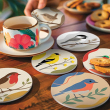 Carica l'immagine nel visualizzatore di Gallery, Set di 6 Sottobicchieri da Dipingere con i numeri (10cm diametro) - Canti del Bosco