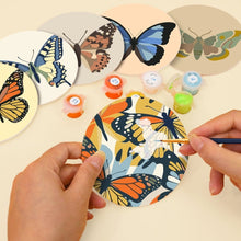 Carica l'immagine nel visualizzatore di Gallery, Set di 6 Sottobicchieri da Dipingere con i numeri (10cm diametro) - Ali di Primavera