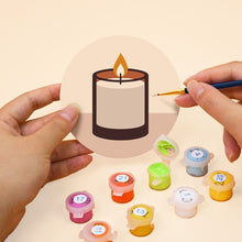 Carica l'immagine nel visualizzatore di Gallery, Set di 6 Sottobicchieri da Dipingere con i numeri (10cm diametro) - Rituali accoglienti
