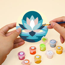 Carica l'immagine nel visualizzatore di Gallery, Set di 6 Sottobicchieri da Dipingere con i numeri (10cm diametro) - Equilibrio zen