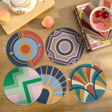 Carica l'immagine nel visualizzatore di Gallery, Set di 6 Sottobicchieri da Dipingere con i numeri (10cm diametro) - Armonia Art déco