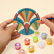 Carica l'immagine nel visualizzatore di Gallery, Set di 6 Sottobicchieri da Dipingere con i numeri (10cm diametro) - Armonia Art déco