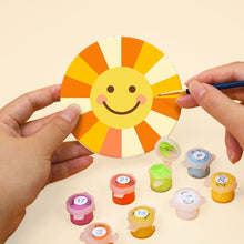 Carica l'immagine nel visualizzatore di Gallery, Set di 6 Sottobicchieri da Dipingere con i numeri (10cm diametro) - Icone pop felici