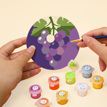 Carica l'immagine nel visualizzatore di Gallery, Set di 6 Sottobicchieri da Dipingere con i numeri (10cm diametro) - Amante del vino