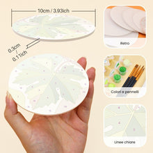 Carica l'immagine nel visualizzatore di Gallery, Set di 6 Sottobicchieri da Dipingere con i numeri (10cm diametro) - Amante del vino