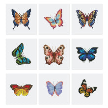 Carica l&#39;immagine nel visualizzatore di Gallery, Mini Set Diamond Painting - Farfalle