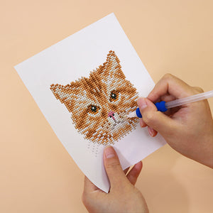 Mini Set Diamond Painting 15x20cm (4 pezzi) - Amici Felini