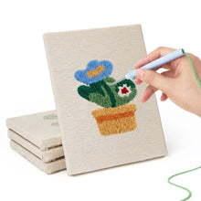 Carica l'immagine nel visualizzatore di Gallery, Punch Needle Kit (4 pezzi) con cornici - Atmosfera Botanica