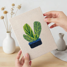 Carica l'immagine nel visualizzatore di Gallery, Punch Needle Kit (4 pezzi) con cornici - Atmosfera Botanica
