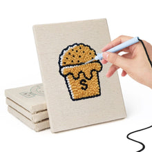 Carica l'immagine nel visualizzatore di Gallery, Punch Needle Kit (4 pezzi) con cornici - Dolcetti