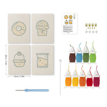 Carica l'immagine nel visualizzatore di Gallery, Punch Needle Kit (4 pezzi) con cornici - Dolcetti