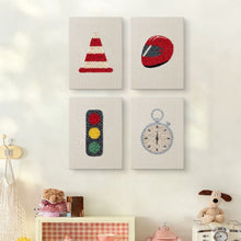 Carica l'immagine nel visualizzatore di Gallery, Punch Needle Kit (4 pezzi) con cornici - Icone Urbane 1