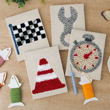 Carica l'immagine nel visualizzatore di Gallery, Punch Needle Kit (4 pezzi) con cornici - Icone Urbane 2