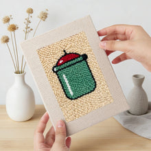 Carica l'immagine nel visualizzatore di Gallery, Punch Needle Kit (4 pezzi) con cornici - Snack Time 1