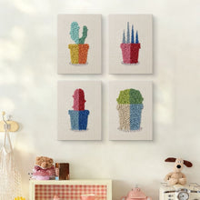 Carica l'immagine nel visualizzatore di Gallery, Punch Needle Kit (4 pezzi) con cornici - Piante Colorate