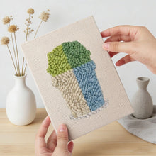 Carica l'immagine nel visualizzatore di Gallery, Punch Needle Kit (4 pezzi) con cornici - Piante Colorate