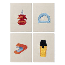 Carica l'immagine nel visualizzatore di Gallery, Punch Needle Kit (4 pezzi) con cornici - Cartoleria Kawaii 1 Figured'Art