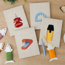 Carica l'immagine nel visualizzatore di Gallery, Punch Needle Kit (4 pezzi) con cornici - Cartoleria Kawaii 1