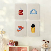 Carica l'immagine nel visualizzatore di Gallery, Punch Needle Kit (4 pezzi) con cornici - Cartoleria Kawaii 1