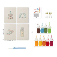 Carica l'immagine nel visualizzatore di Gallery, Punch Needle Kit (4 pezzi) con cornici - Cartoleria Kawaii 1