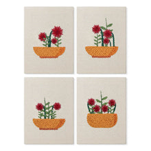 Carica l'immagine nel visualizzatore di Gallery, Punch Needle Kit (4 pezzi) con cornici - Cesto Floreale Figured'Art