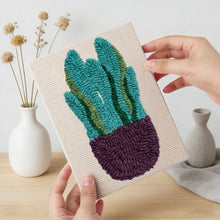 Carica l'immagine nel visualizzatore di Gallery, Punch Needle Kit (4 pezzi) con cornici - Collezione Piante del Deserto
